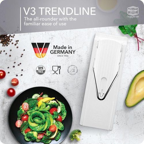 Coupe-légumes en forme de V avec protection des mains pour une coupe facile et sûre, Coupe-légumes manuel 3 en 1 multifonctionnel Mandoline ronde trancheur germany