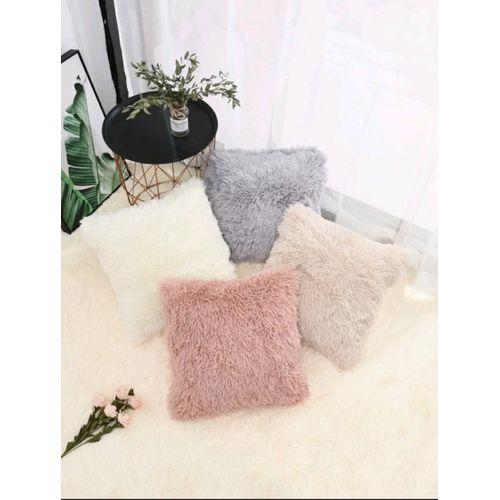 4 Pièces Housse de coussin en tissu duveteux sans bourre 45 x 45 cm