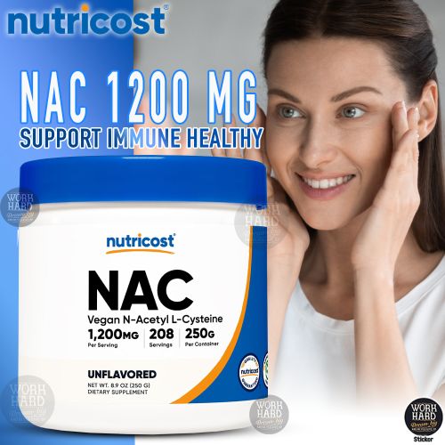 NAC 1200mg Powder 250 Grams Sans arôme