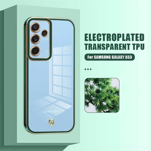 Coverture pour Samsung A34 pochette,touch confort,transparent Gold/Vert