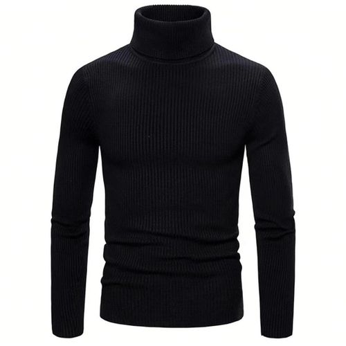 Cachemire col Pull hommes Noir
