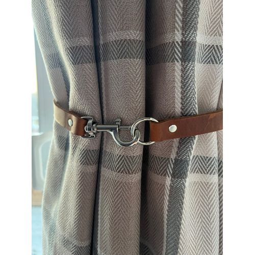 Porte-rideau en cuir