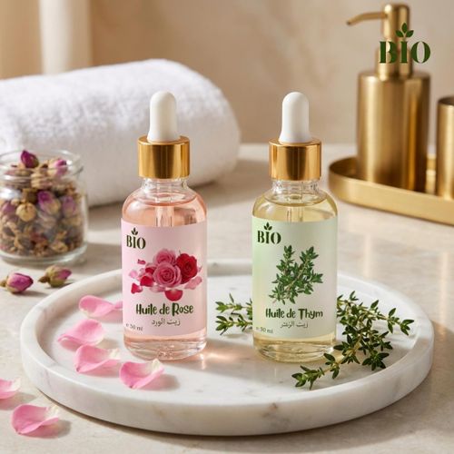 Duo Beauté Naturelle 50 ml , Huile végétale de qualité pour routine Organic