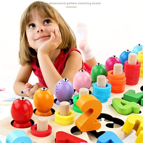 jeu education mathématique en bois - 3 x 1 board Rwt-50