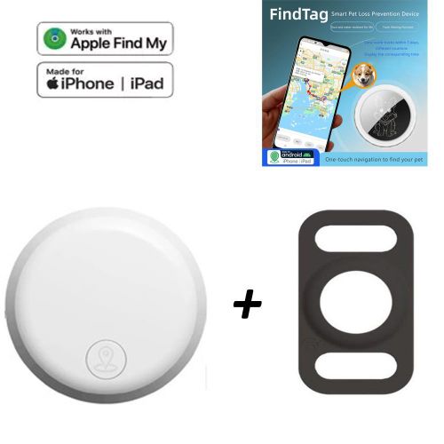 Collier traceur Bluetooth localisateur animaux chien chat anti perte, Compatible iOS Android