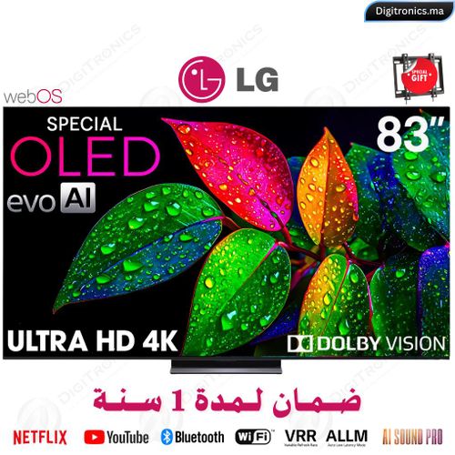 83 4K OLED evo C5 Smart WebOS AI Processor Gen8, 144Hz Dolby Vision & Atmos + Support gratuit, OLED83C56LA