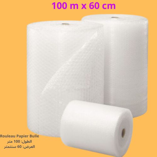 Papier bulle plastique à bulles-film d'emballage bonne qualité ROULEAU de 100 mètres x 60 centimètres