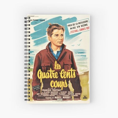 400 Blows - Francois Truffaut's French New Wave Classic Spiral Notebook Bloc note