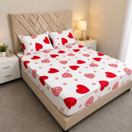 Drap Housse 160x200 Ajustable + 2 Taies, Confort Doux, Maintien Parfait