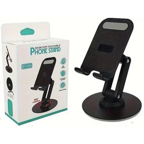 Fully Multi-Angle Adjustable Foldable Cell Phone Stand Double Pole Support,Easy to Store and Carry Desktop Foldable Phone Holder