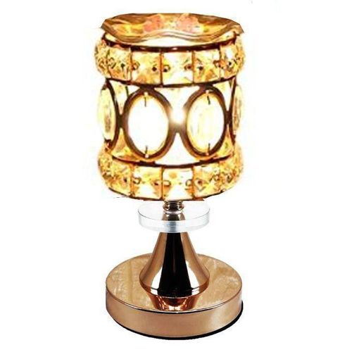 Lampe de table en cristal, veilleuse de nuit, Abat-jour de luxe