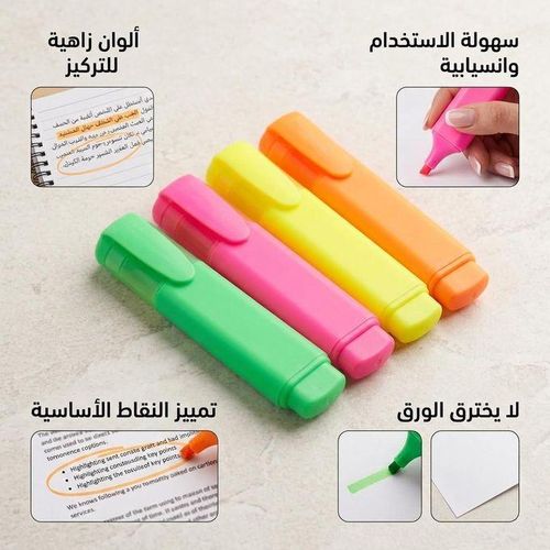 Feutre Surligneur pour Papier et Révision Séchage Rapide
