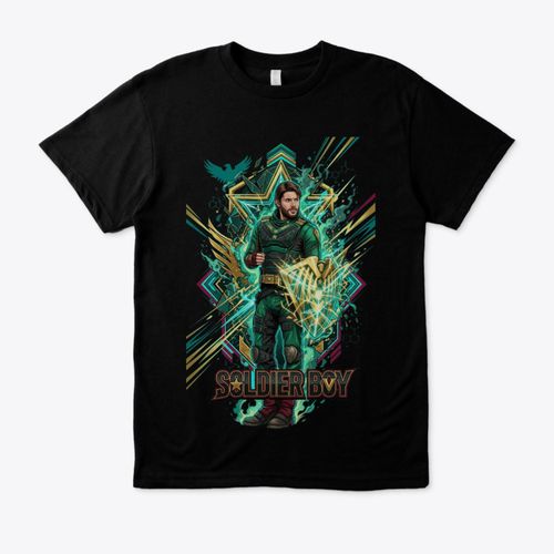 Premium Unisex T-Shirt Soldier Boy Héros Brut - Design Streetwear Superhero Moderne - Black