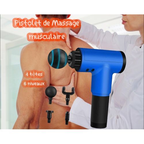 Appareil de massage profond pistolet anti tension raideur courbature jambes lourdes douleurs - bien etre et relaxation