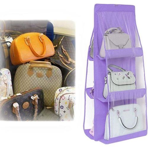 Organisateur de Sac à Main - GENE - Suspendu - 6 Poches Transparentes - PVC Résistant - Design Pliable