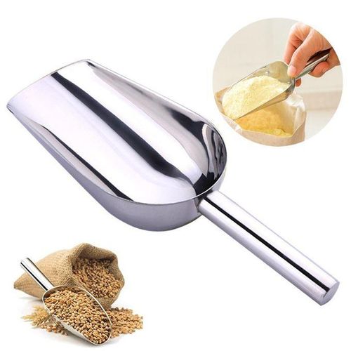 Pelle Doseuse en Acier Inoxydable – Grande Capacité – Idéale Farine, Sucre, Riz, Céréales