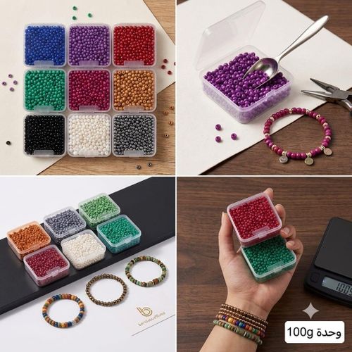 6PCS Boîtes de Perles de Rocailles Multicolores – Idéal pour Création de Bijoux DIY