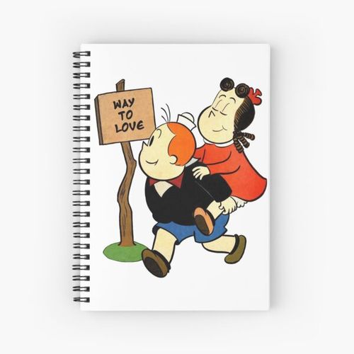 Lulu and toby way to love Spiral Notebook Bloc note