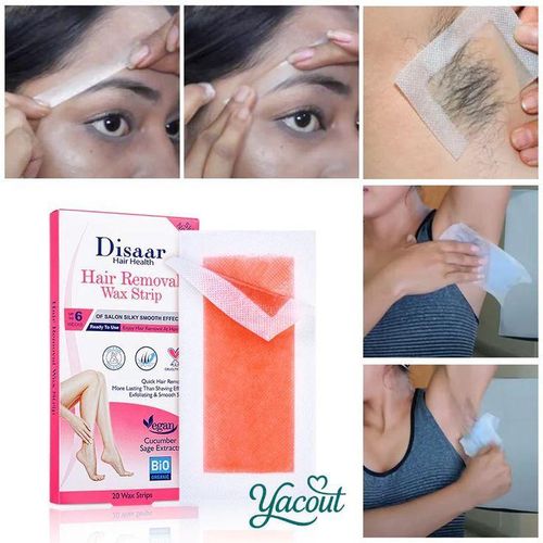 bandes de cire corps peaux normales