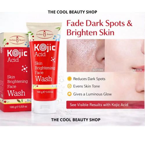 Kojic Acid Skin Brightening Face Wash – Nettoyant Eclaircissant pour le Visage Anti-Taches & Teint Lumineux