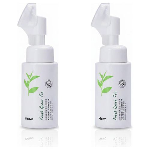 Lot de 2 - Mousse Nettoyante Hydratante Thé Vert - Nettoyage Doux et Rafraîchissant - Pour Tous Types de Peau - Flacon Pompe 150ml