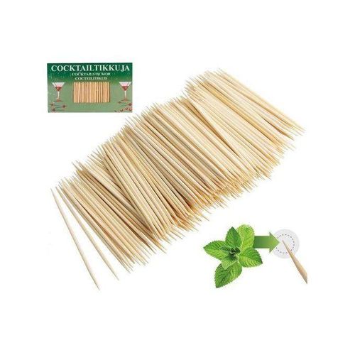 Cure-dents en Bambou Naturel – Idéal pour Cocktails, Apéritifs & Dégustations