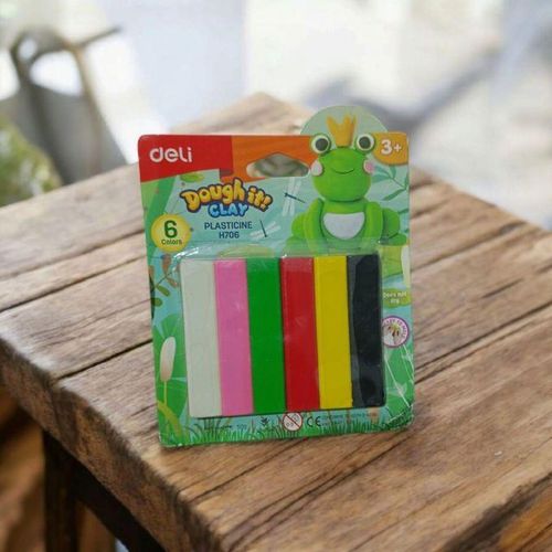 Pâte à modeler colorée pour enfants - 6 couleurs