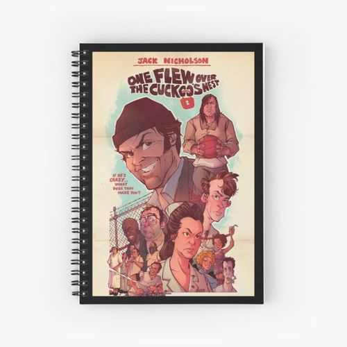 ONE FLEW OVER THE CUCKOOâ€™S NEST MOVIE Spiral Notebook Bloc note