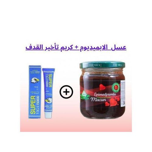 Pack - Pâte Epimedium THMRA Miel Macn Renforcement Crème Retarder Lejaculation VlGA 150000 Pour Hommes