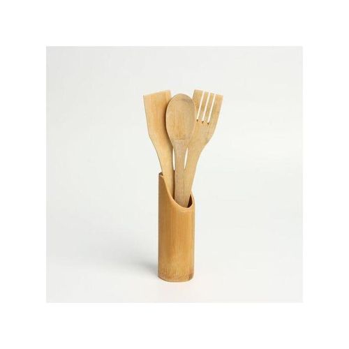 Ensemble Spatule de cuisine en bois antiadhésive, 3 pièces