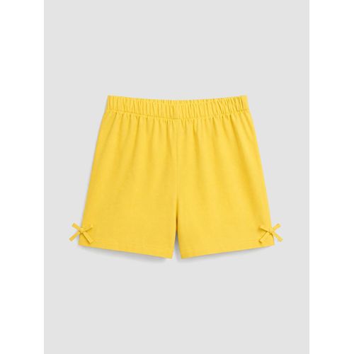 Short en popeline à taille élastique pour fille