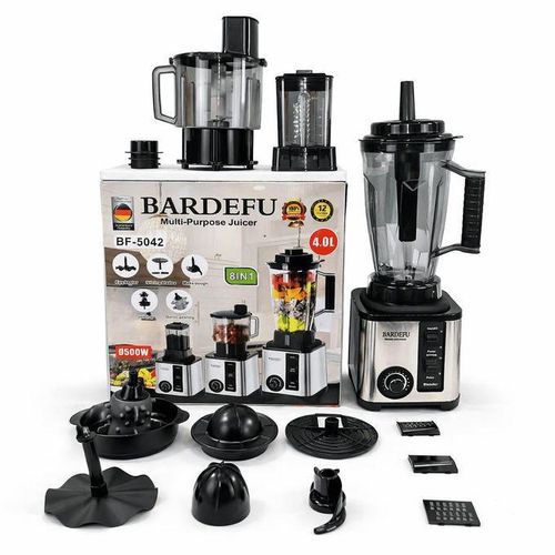 BARDEFU Blender Multifonction 8 en 1 – Puissance 9500W – Grande Capacité 4L avec Accessoires Complets