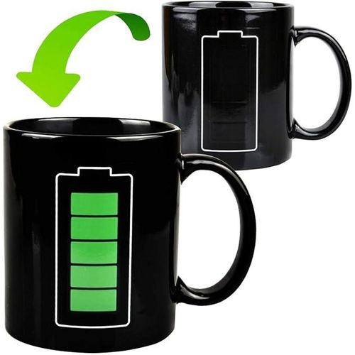 Tasse à café en céramique color Changing Coffee Mug, Heat Sensitive Magic Cup, Perfect for Personal and Business