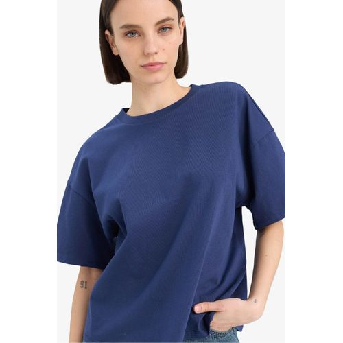 T-shirt ample basique à col rond