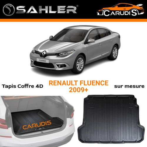 Tapis de coffre 4D Renault Fluence sur mesure imperméable antidérapant et sans odeur