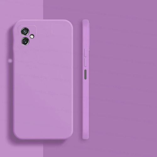 Pochette pour Samsung a04e Silicone Liquide Protection - Mauve