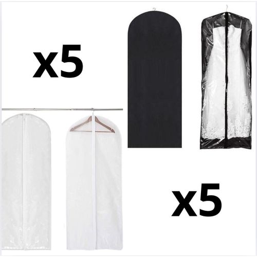 10 Pochette de rangement luxe caftan et takchitaa ( Noir - Blanc )