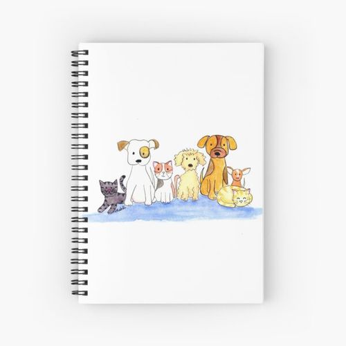 Furry Friends Spiral Notebook Bloc note