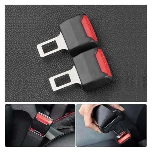 Lot de 2 Rallonges de Ceinture de Sécurité pour Voiture – Extension de Ceinture avec Clip de Verrouillage, Accessoire Auto pour Faciliter l’Attache et le Détachement, Confort au Quotidien et Voyages