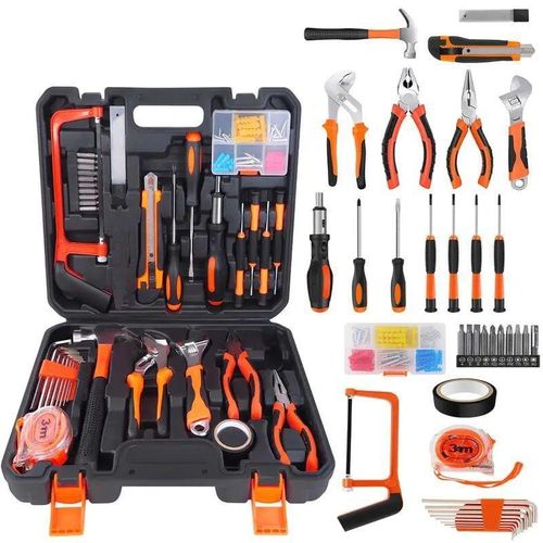 Boîte à Outils Complète 102 Pièces,Set d'outils ménagers 102 pcs