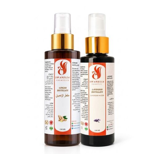 Pack Swanelia - Hydrolat de Lavande 130ml et Hydrolat de Gingembre 130ml Soin Tonique