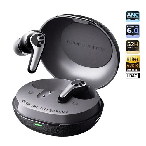 C30 Écouteurs Bluetooth 6.0 – ANC 52 dB – Hi-Res LDAC – Autonomie 52 h – Noir