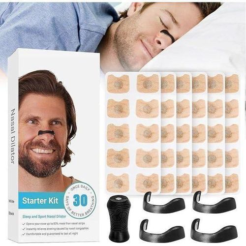 Offre Ramadan30 paires de kits de dilatateurs de respiration nasale magnétique,Dispositifs anti-ronflement Solution,résistantes Solution anti-ronflement extra-forte