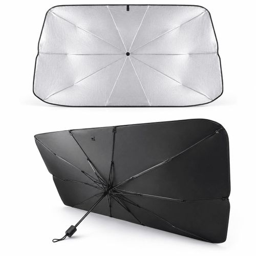 Pare-Soleil de Voiture Type Parapluie – Protection Contre la Chaleur et les Rayons UV, Réducteur de Température Intérieure, Compact, Pliable et Facile à Ranger, Adapté à Tous Types de Voitures