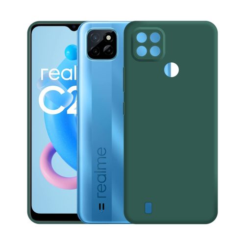 Realme C21Y Coque pour silicone Vert