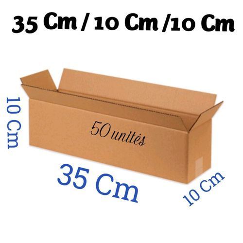 100 piéce Carton d'emballage jumia taille 35/10/10 cm pour bien emballer vos produit et vos article et les protéger