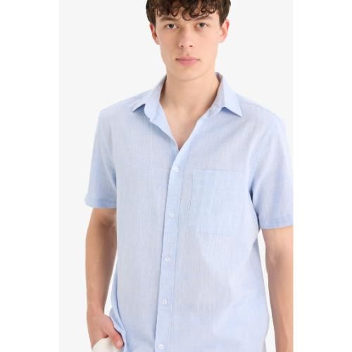 Chemise Homme coupe regular en coton - Gris - F0228AX.