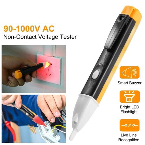 Stylo Détecteur de Courant 90-1000V Sans Contact Testeur Électrique Portable