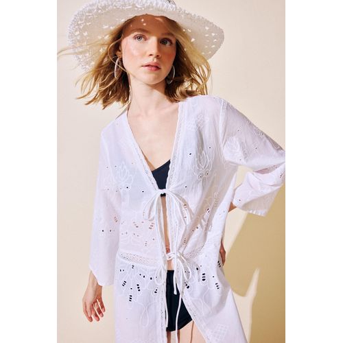 Tenue de plage Coupe régulière Femme Écru