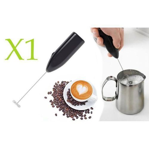 Mini mixeur plongeant caf ou lait batteur noir portable mini creamer crmier